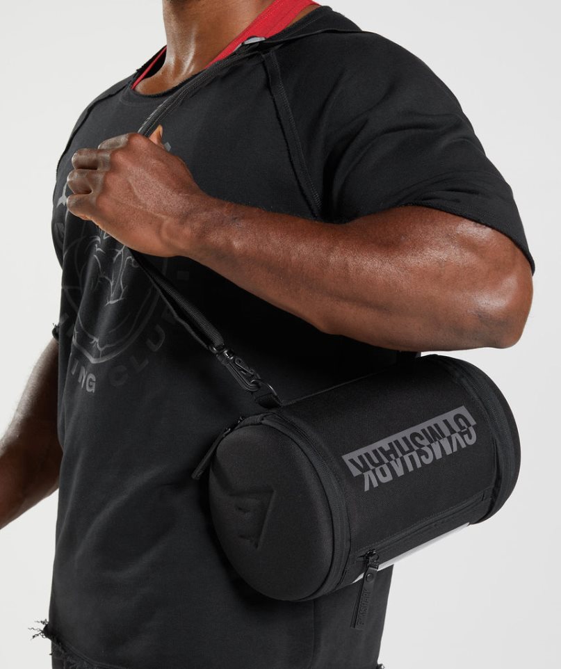 Gymshark Bold Shoulder Bags Black | CA 183N07